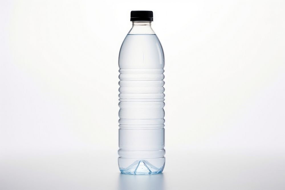 Bottle drink white background refreshment. 