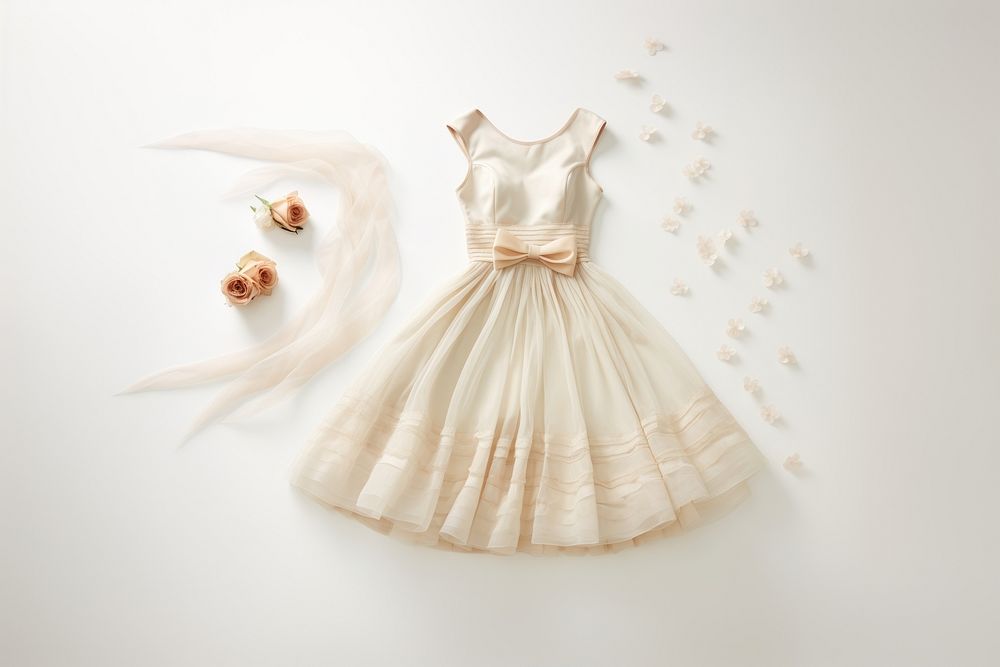 Dress fashion wedding white. AI generated Image by rawpixel.