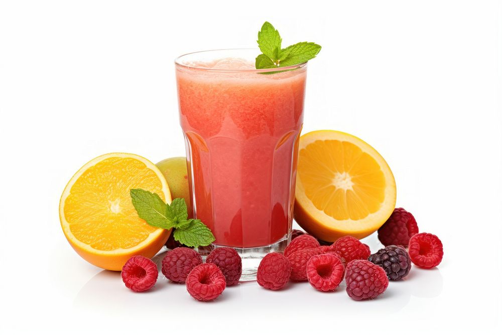 Fruit juice grapefruit raspberry. AI generated Image by rawpixel.