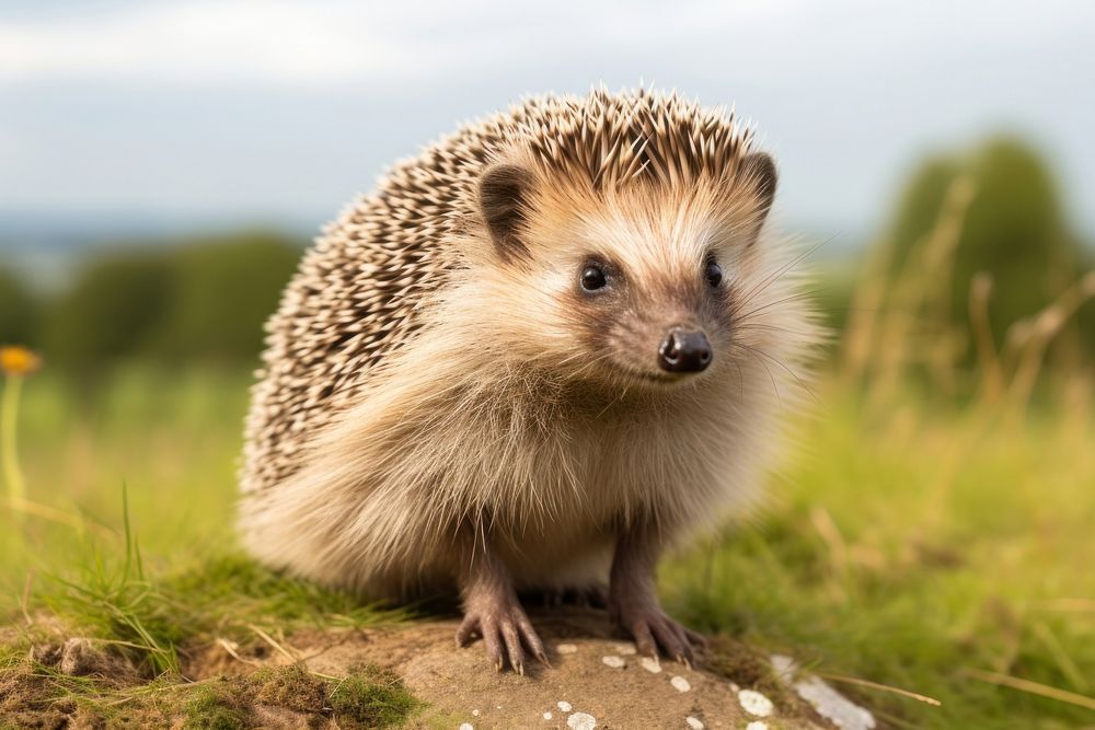 Hedgehog animal mammal erinaceidae. AI generated Image by rawpixel.