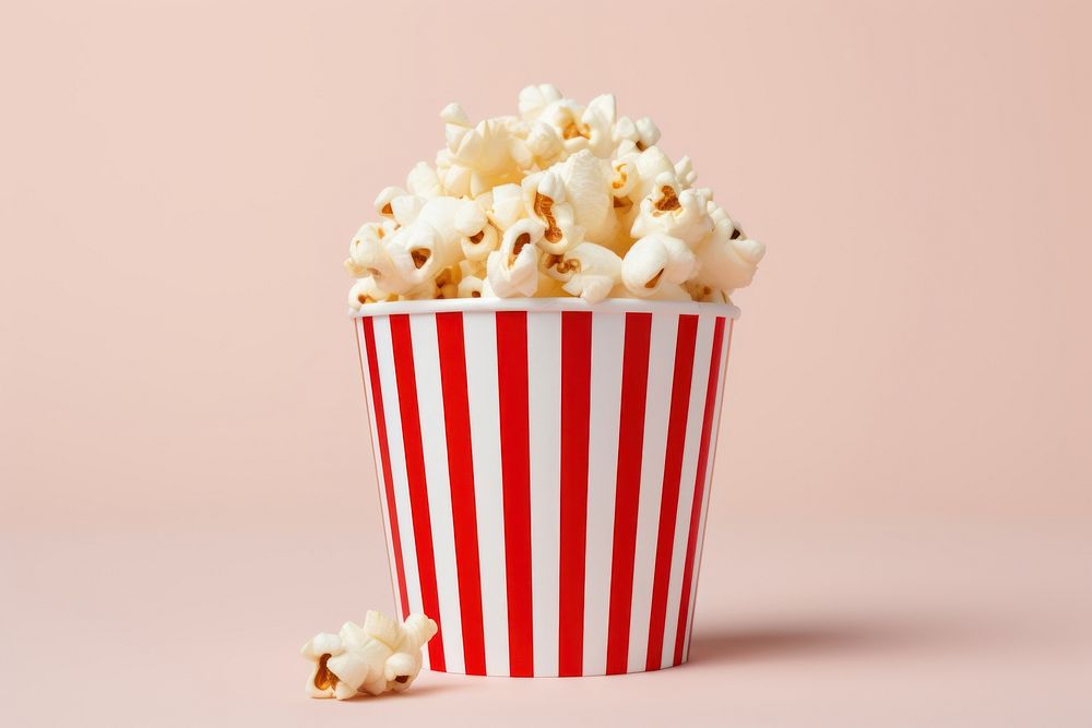 Popcorn cup snack food freshness. AI generated Image by rawpixel.