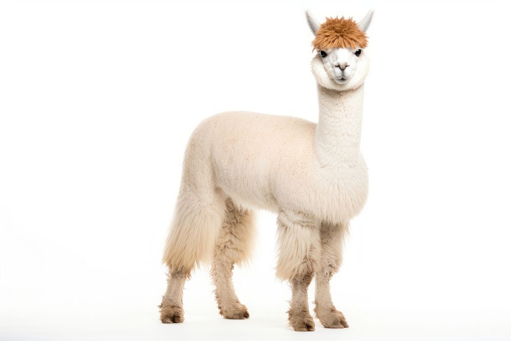 Alpaca animal mammal llama. AI generated Image by rawpixel.
