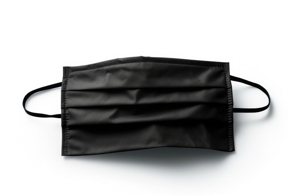 Medical mask black bag white background. AI generated Image by rawpixel.