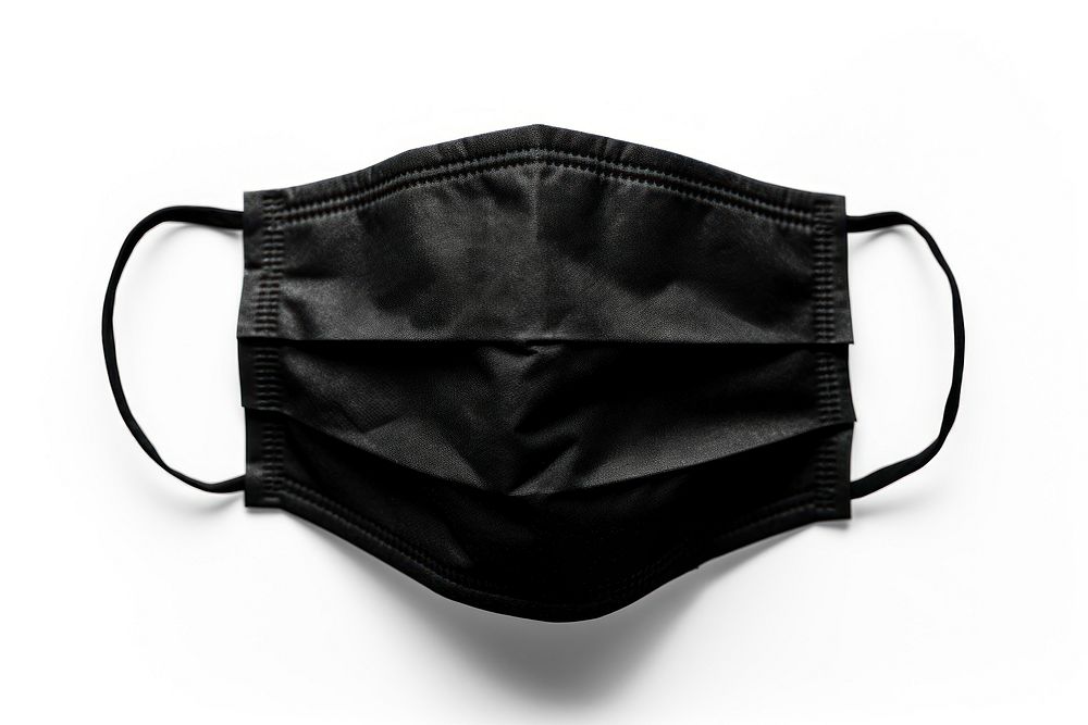 Medical mask black white background accessories. AI generated Image by rawpixel.