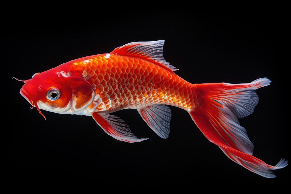 Fish goldfish animal koi. AI generated Image by rawpixel.