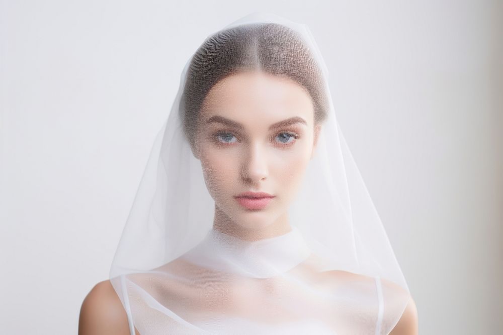 Wedding veil portrait fashion. AI generated Image by rawpixel.
