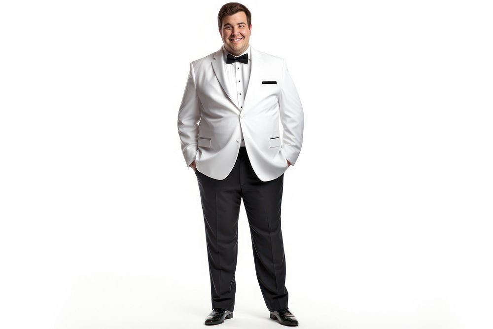 Tuxedo adult white background accessories. AI generated Image by rawpixel.
