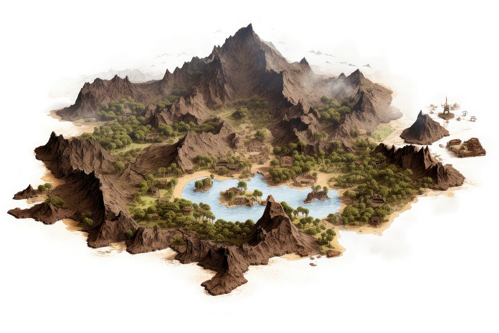 Map landscape mountain outdoors. AI generated Image by rawpixel.