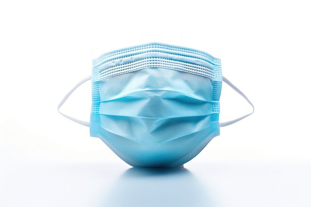 Medical mask white background protection hygiene. AI generated Image by rawpixel.