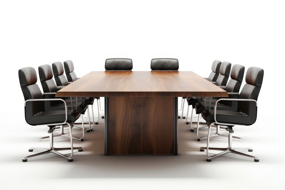 Meeting table furniture office chair. AI generated Image by rawpixel.