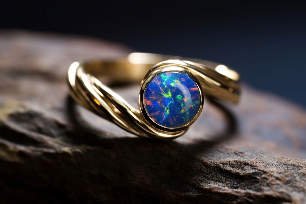 Jewelry opal gemstone accessories. 