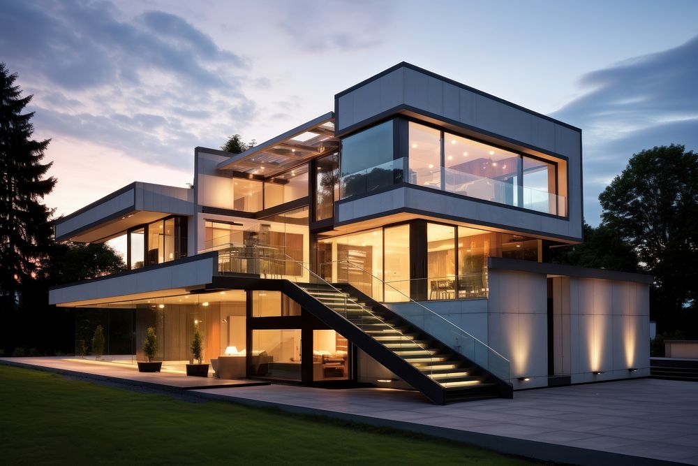 House architecture building villa. AI generated Image by rawpixel.