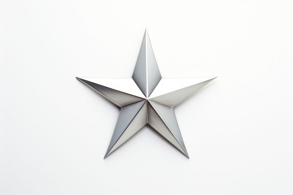 Symbol star white background simplicity. AI generated Image by rawpixel.