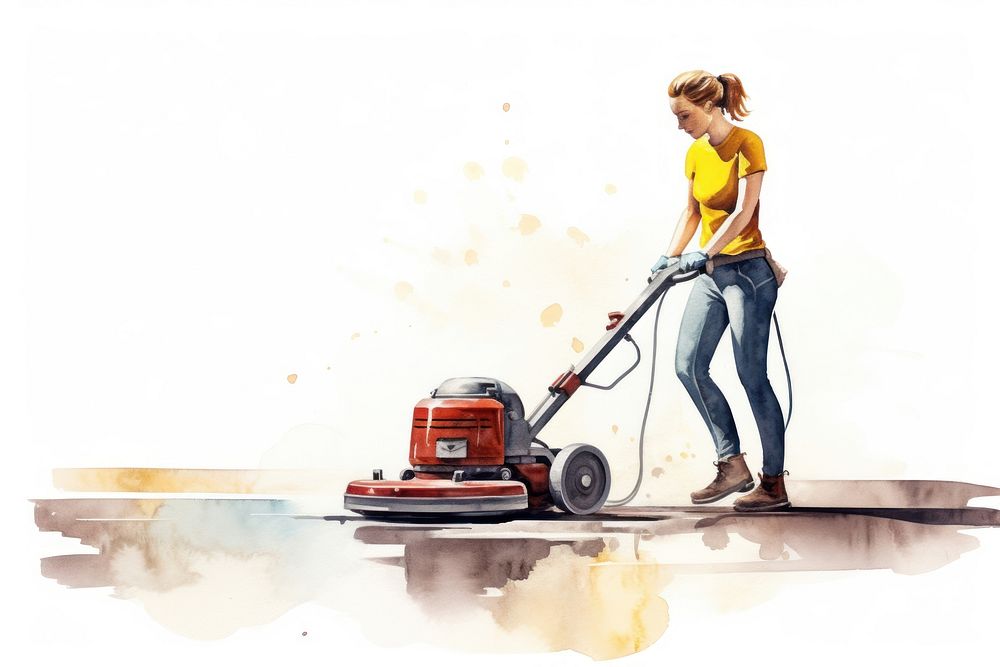 Cleaning standing cleanliness housework. AI generated Image by rawpixel.