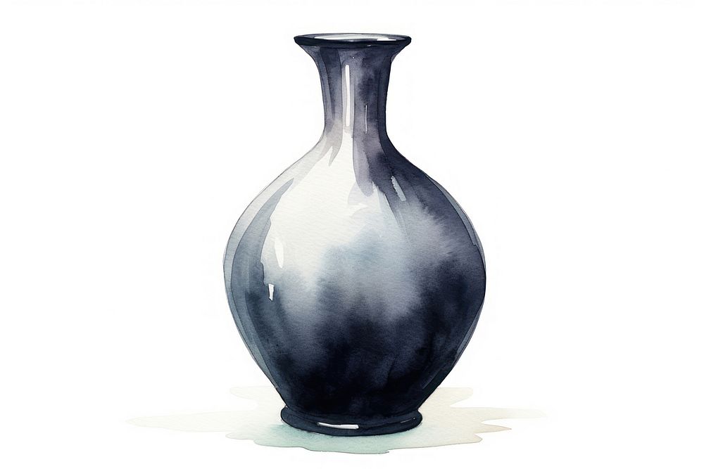 Vase porcelain art container. AI generated Image by rawpixel.
