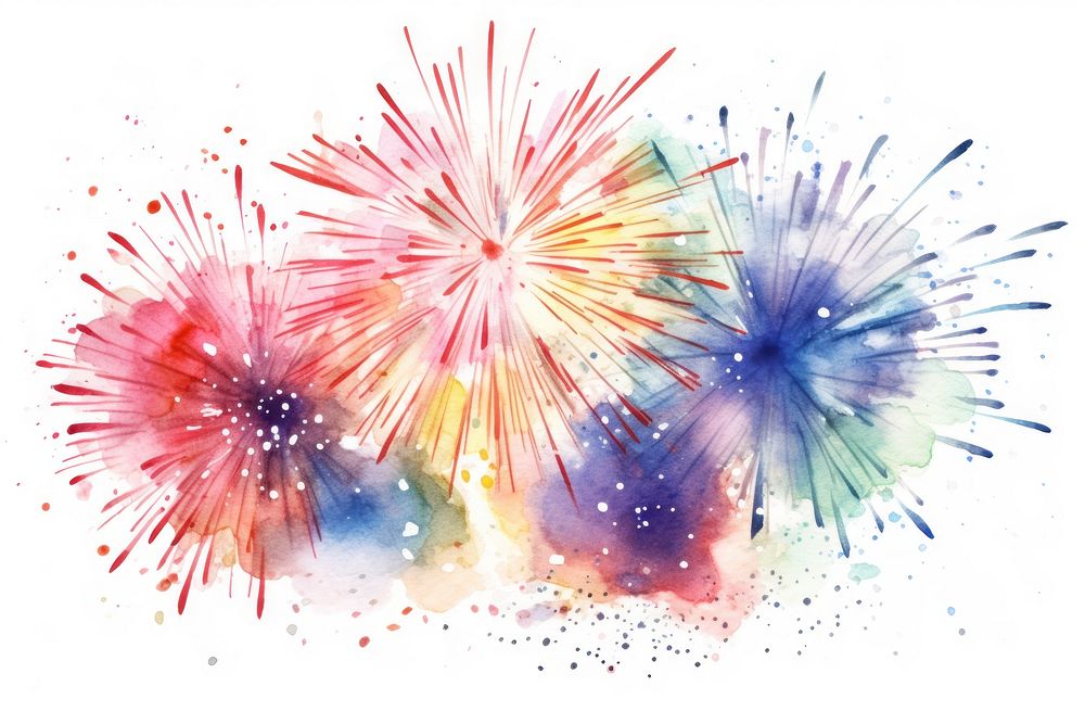 Fireworks paper illuminated celebration. AI generated Image by rawpixel.