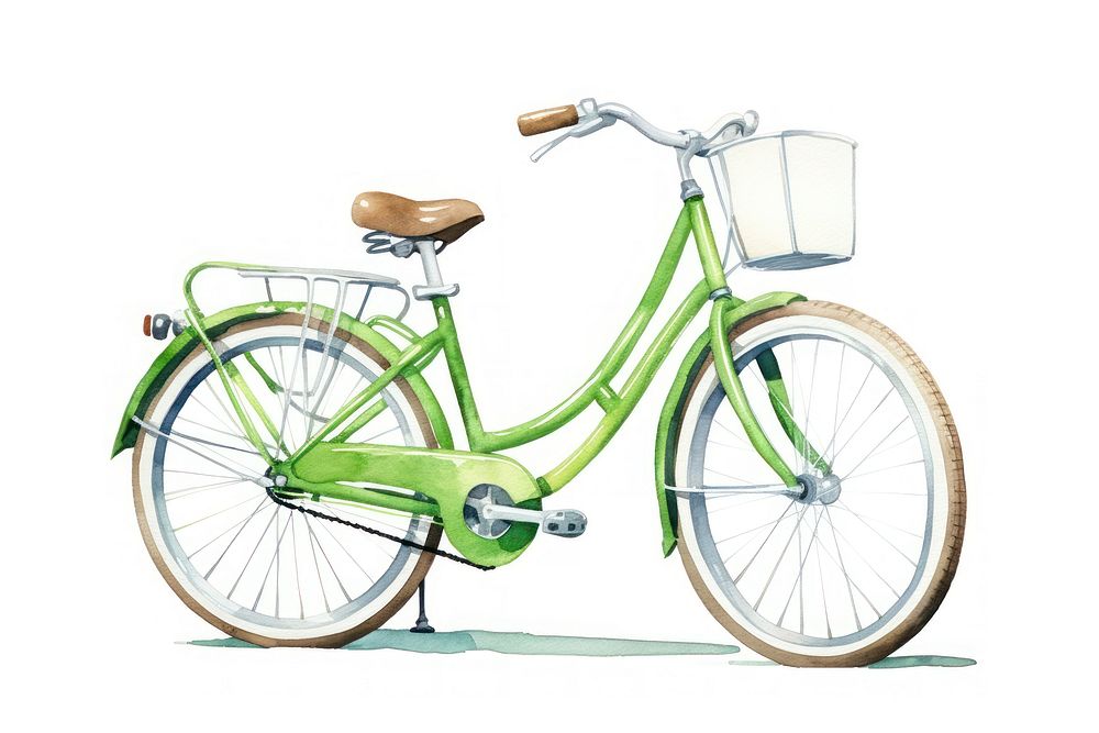Vehicle bicycle wheel green. AI generated Image by rawpixel.