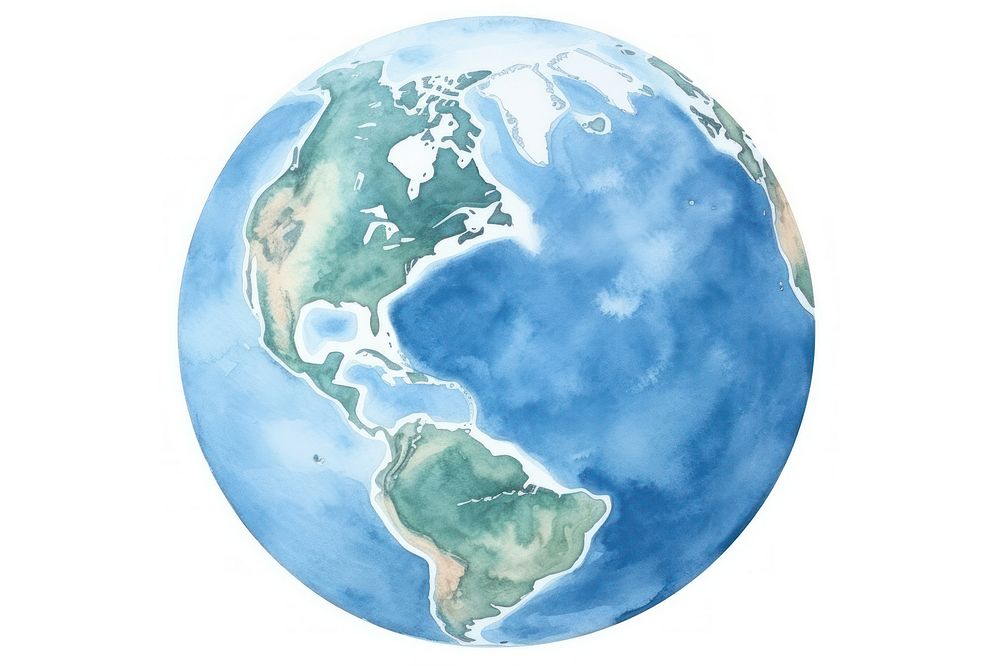 Earth planet space globe. AI generated Image by rawpixel.