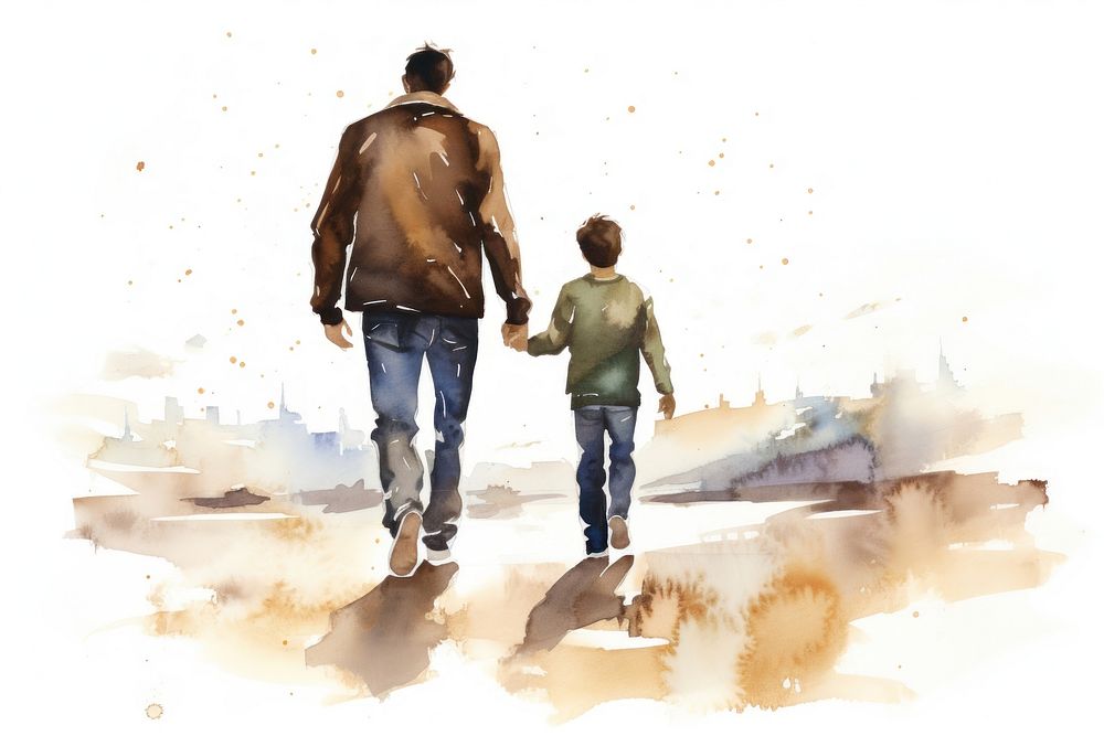 Footwear outdoors walking father. AI generated Image by rawpixel.