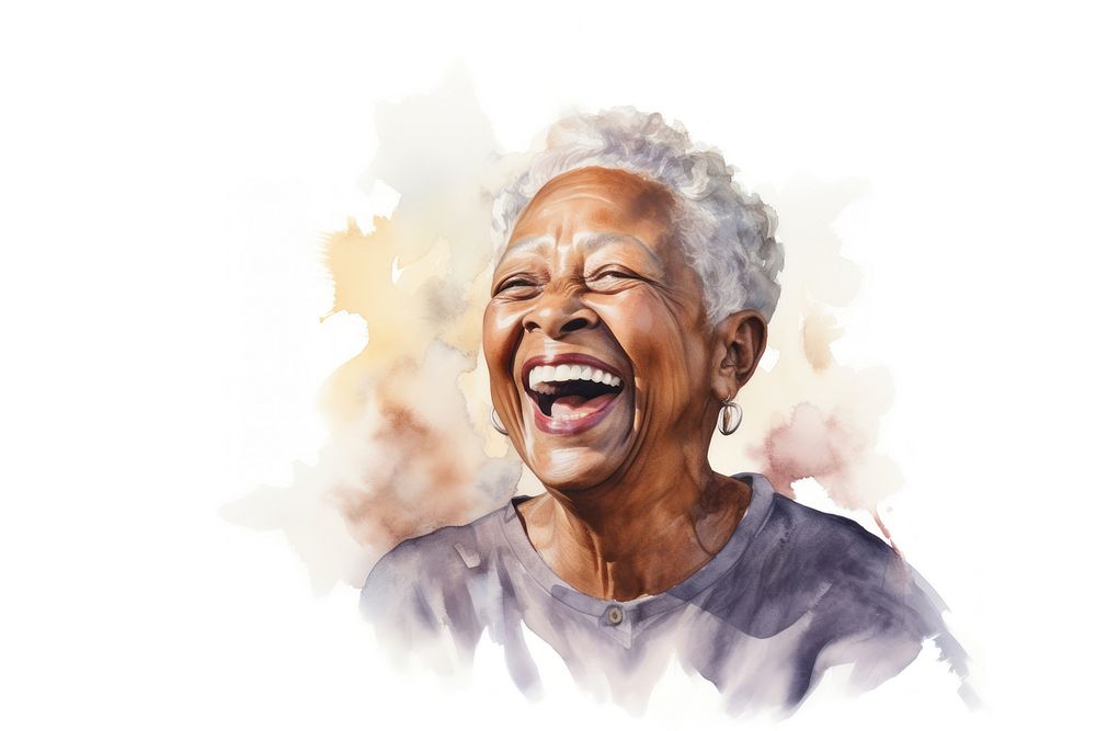 Laughing adult happy woman. AI generated Image by rawpixel.