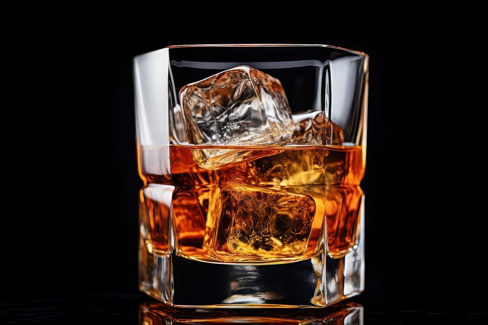 Whisky drink glass refreshment. AI generated Image by rawpixel.
