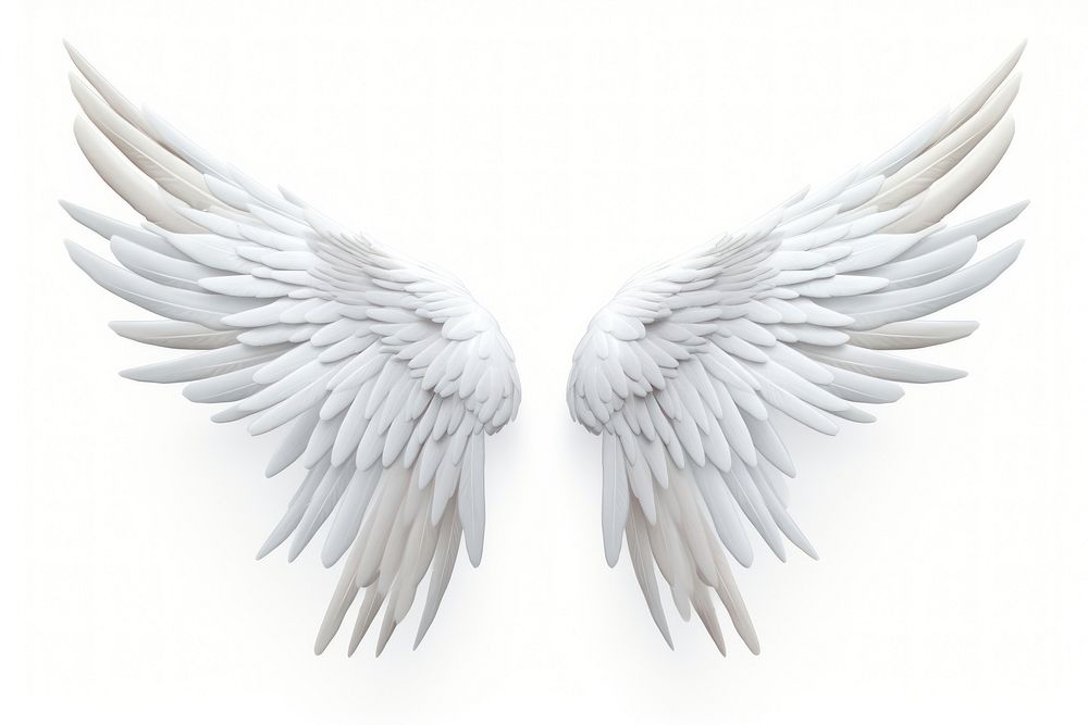 Angel white wing bird. AI generated Image by rawpixel.