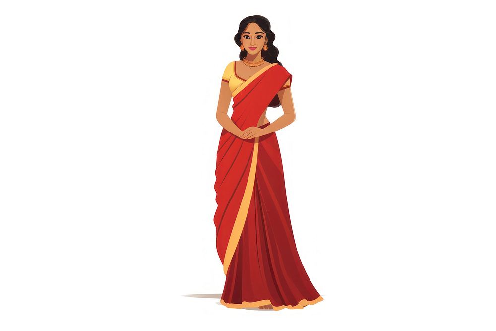 Fashion adult women sari. AI generated Image by rawpixel.