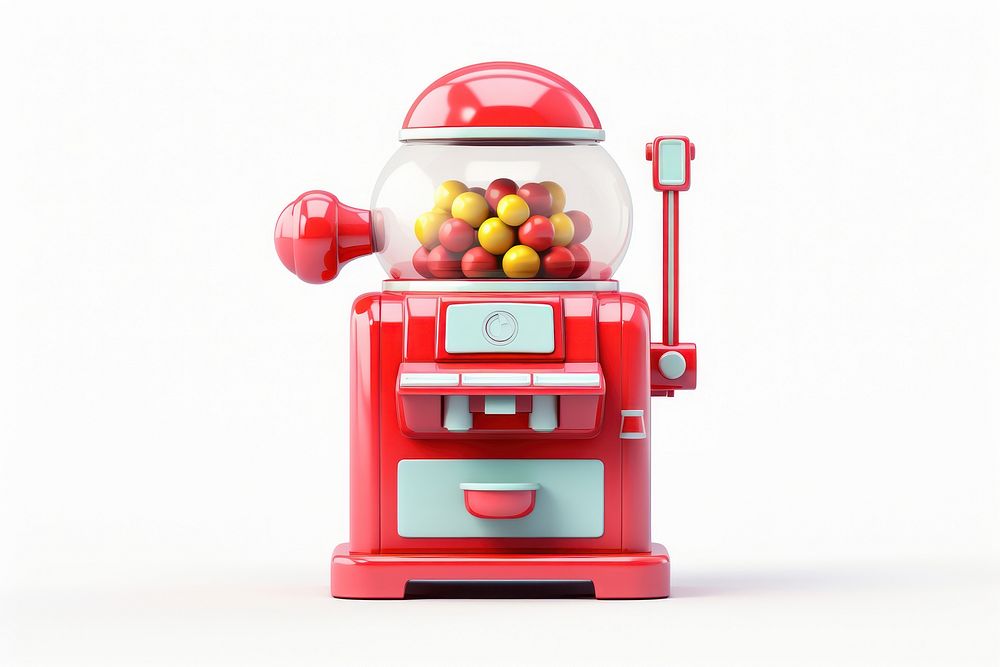 Machine food white background confectionery. AI generated Image by rawpixel.