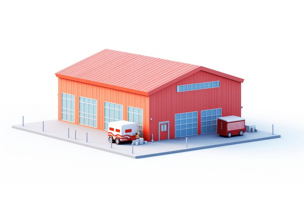 Vehicle truck house white background. AI generated Image by rawpixel.