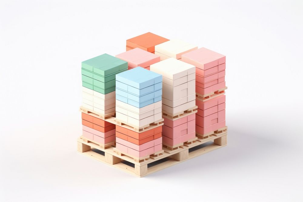 Toy white background delivering container. AI generated Image by rawpixel.