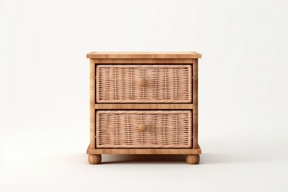 Furniture cabinet drawer wicker. AI generated Image by rawpixel.