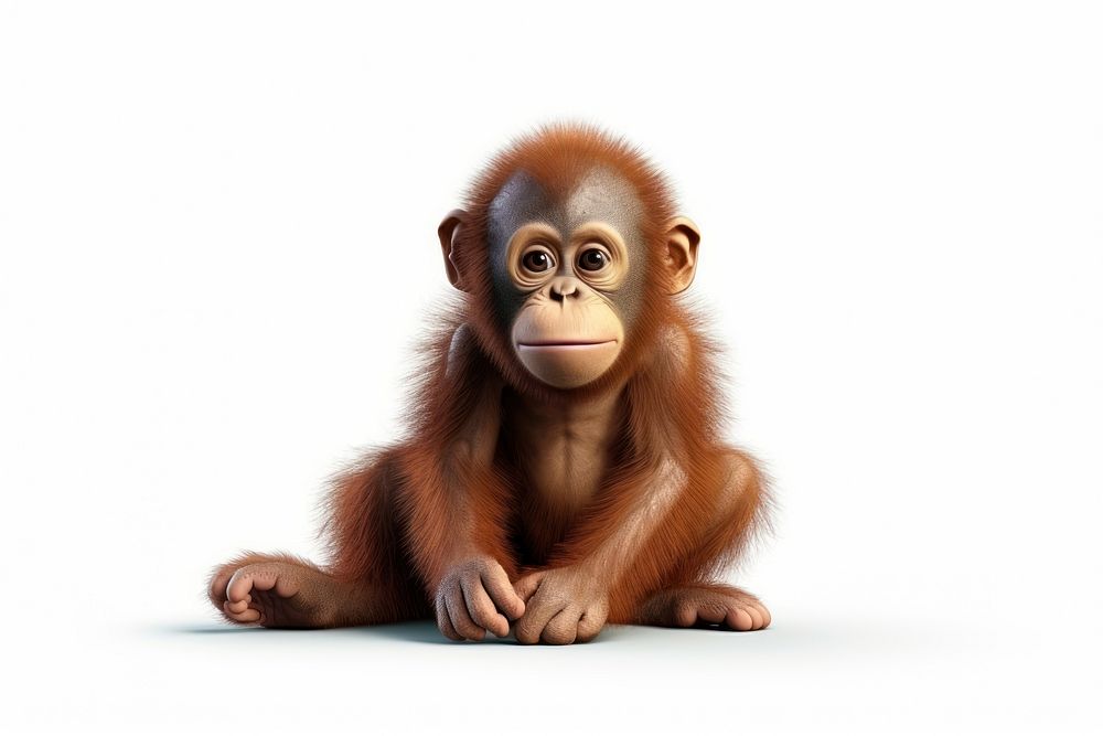 Animal orangutan wildlife mammal. AI generated Image by rawpixel.