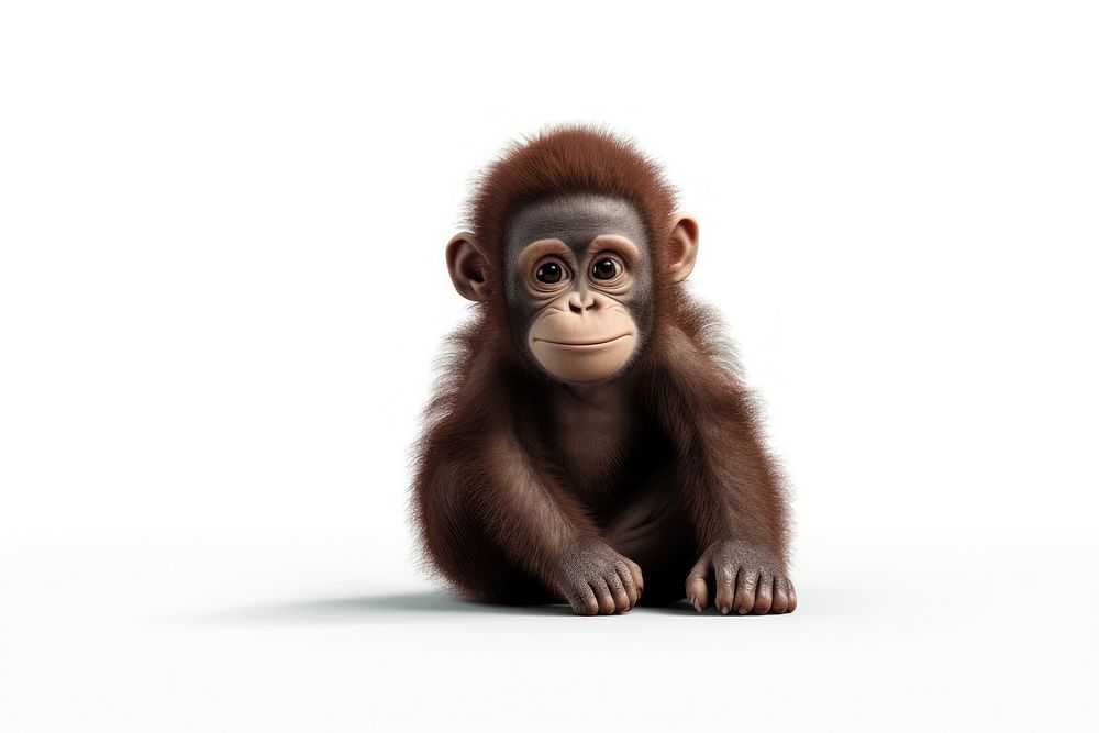 Animal ape wildlife monkey. AI generated Image by rawpixel.