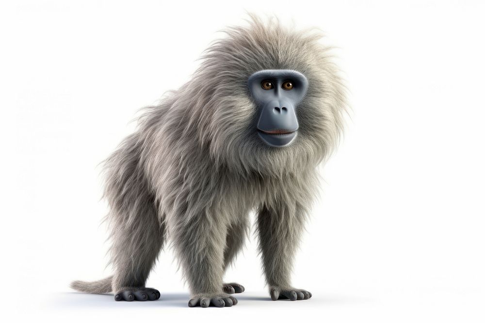 Animal wildlife mammal monkey. AI generated Image by rawpixel.