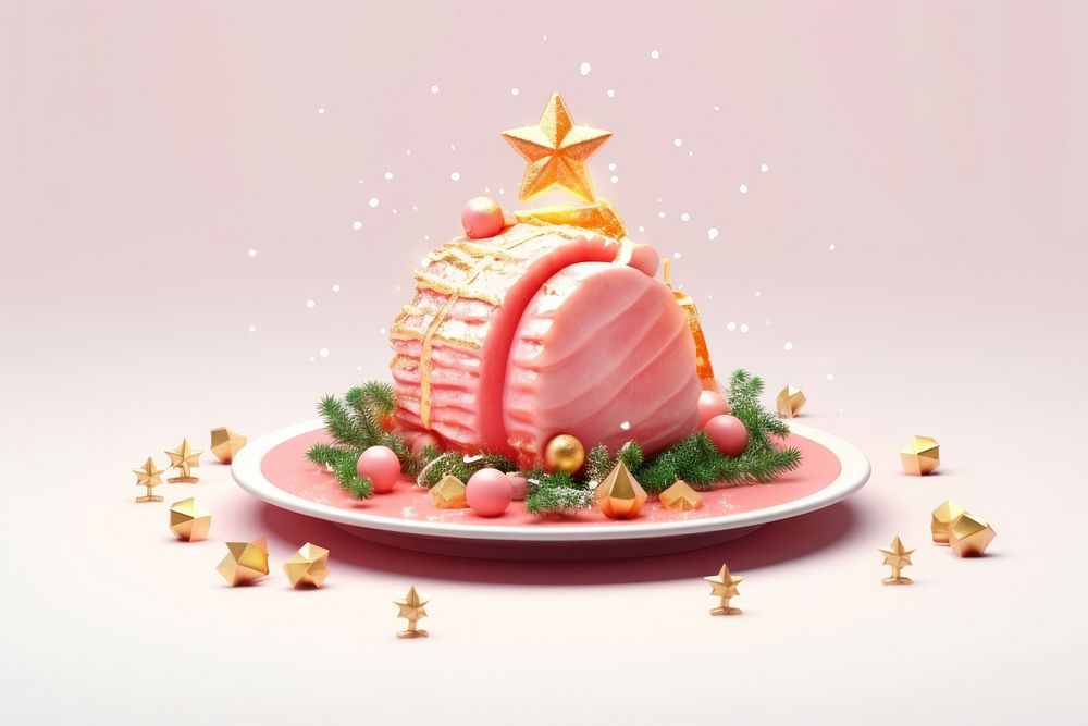Christmas dessert plate food. AI generated Image by rawpixel.