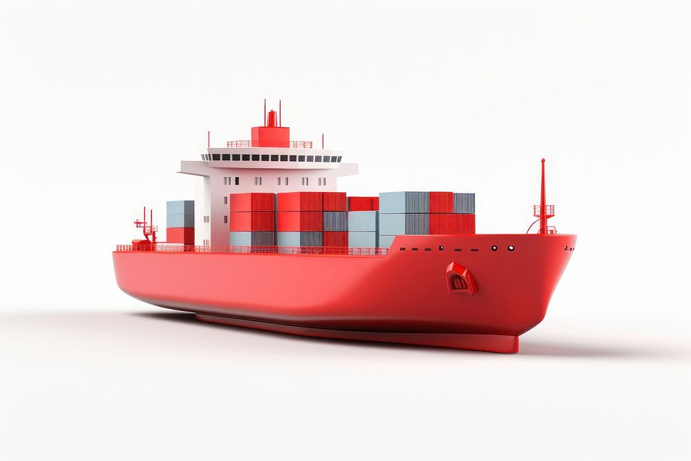 Ship watercraft container vehicle. AI generated Image by rawpixel.