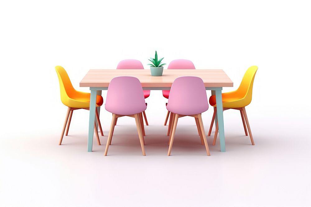 Furniture table chair room. AI generated Image by rawpixel.