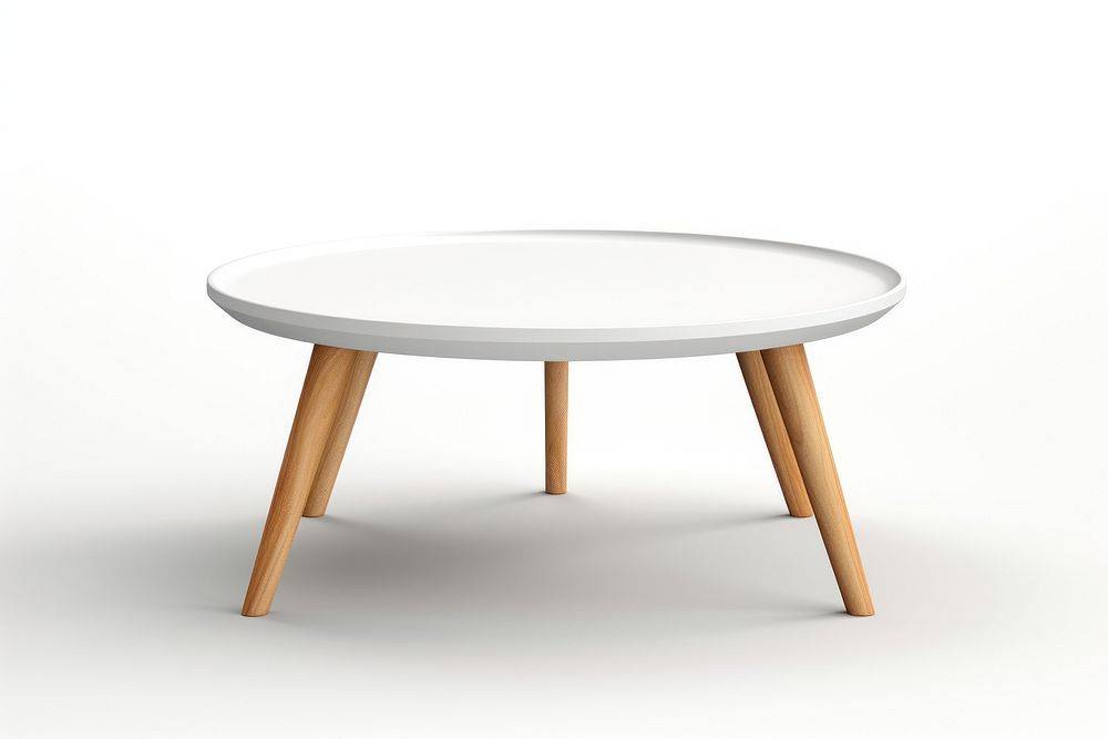 Furniture table white white background. AI generated Image by rawpixel.