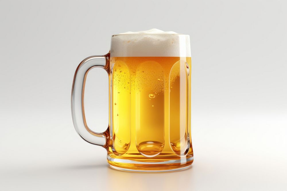 Glass beer drink lager. AI generated Image by rawpixel.