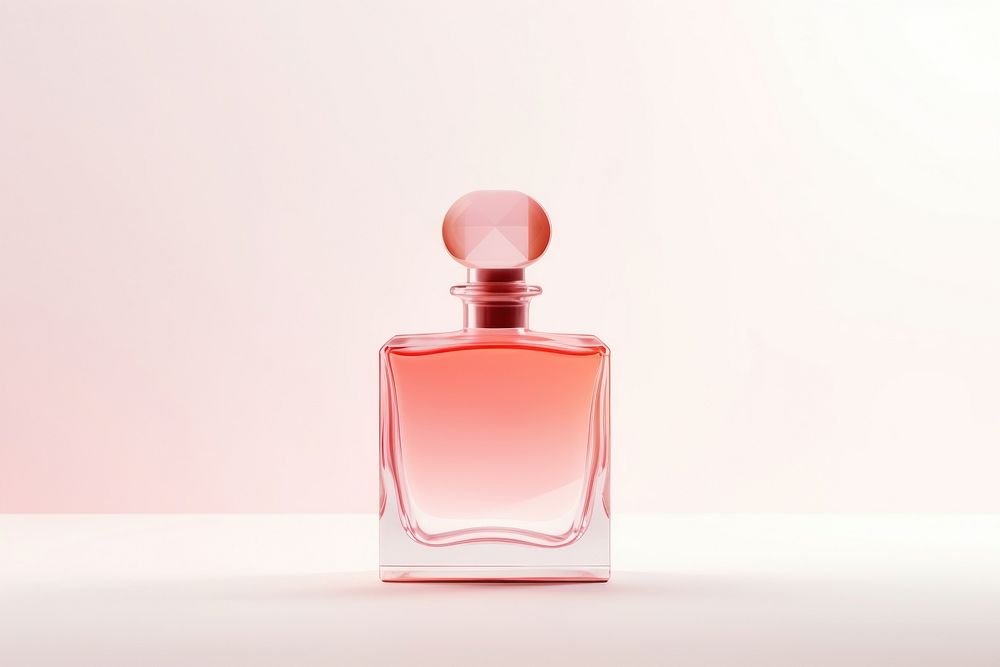 Fragrance bottle cosmetics perfume magenta. 