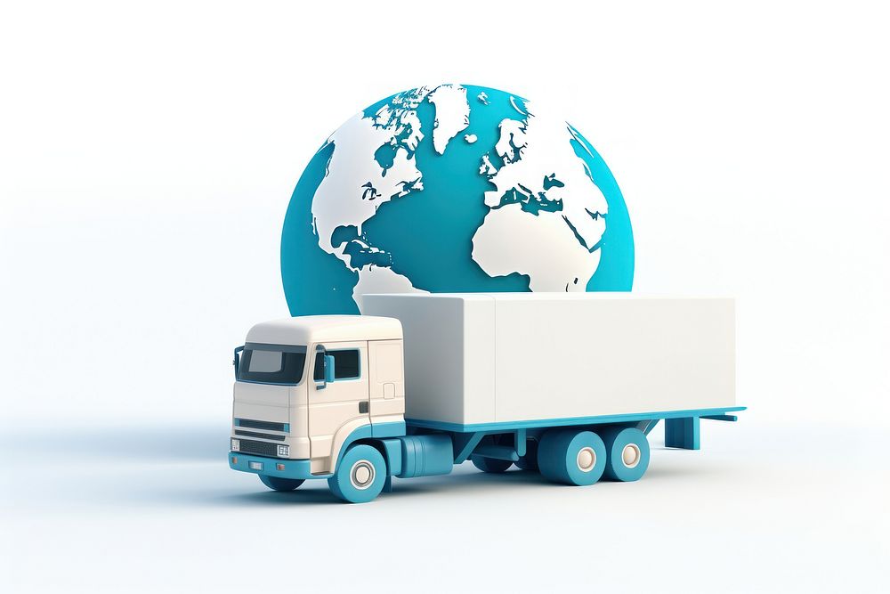 Vehicle truck transportation semi-truck. AI generated Image by rawpixel.