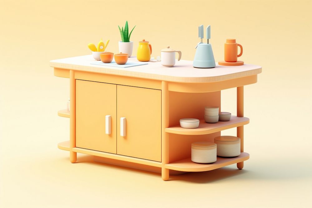 Furniture kitchen table kitchen island. AI generated Image by rawpixel.