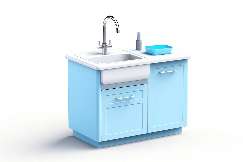 Sink furniture white background countertop. AI generated Image by rawpixel.