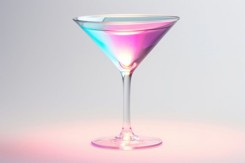 Martini glass cocktail drink. 