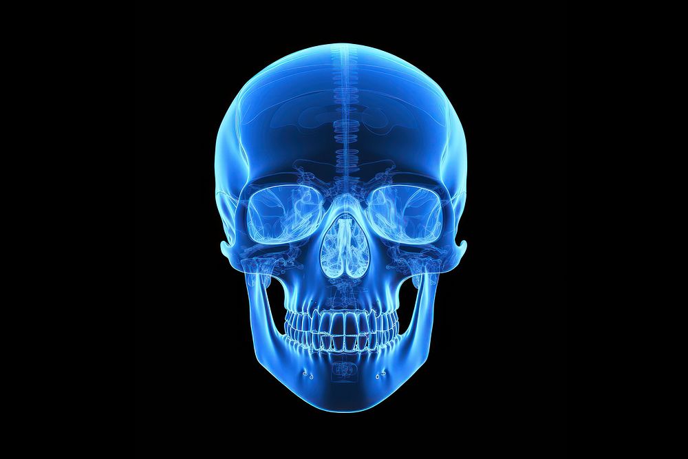 Radiography futuristic tomography darkness. AI generated Image by rawpixel.