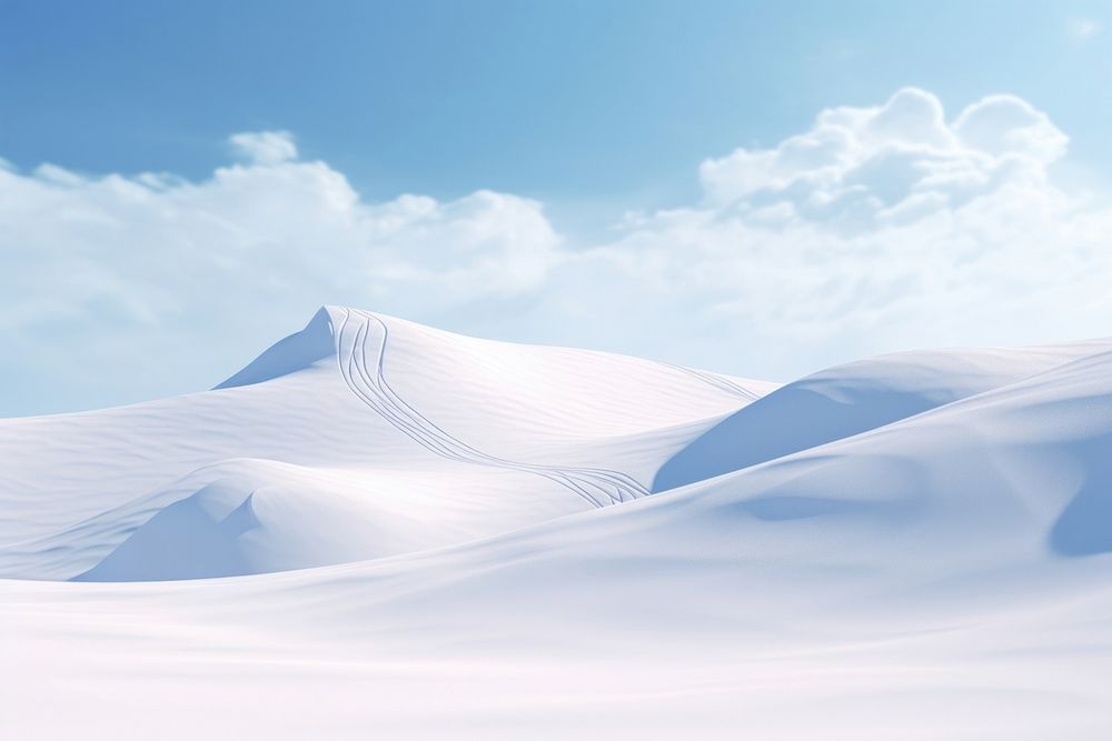 Snow backgrounds landscape outdoors. AI generated Image by rawpixel.