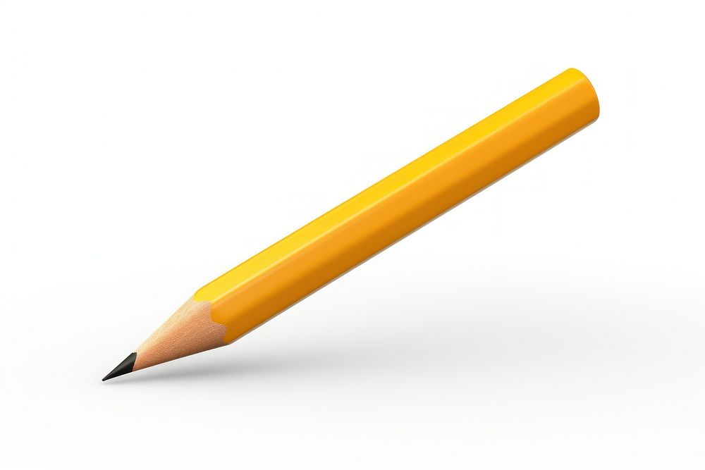 Pencil white background education writing. 