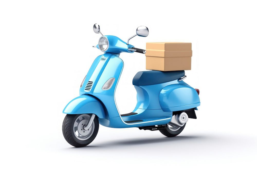 Scooter box motorcycle vehicle. AI generated Image by rawpixel.