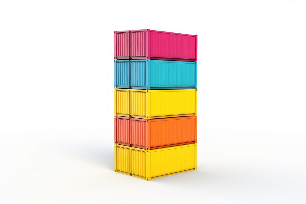 Container white background architecture delivering. AI generated Image by rawpixel.