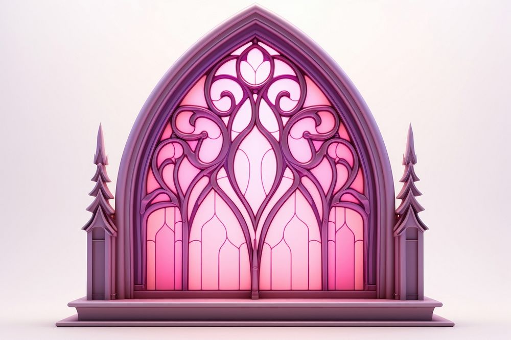 Architecture glass stained glass spirituality. AI generated Image by rawpixel.
